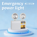 Lampe LED d'urgence à double spot rechargeable